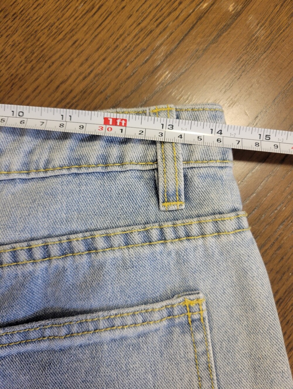 Blue Buttercup Light Wash Distressed Denim Shorts - Picture 4 of 5
